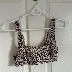 Target cheetah bikini top